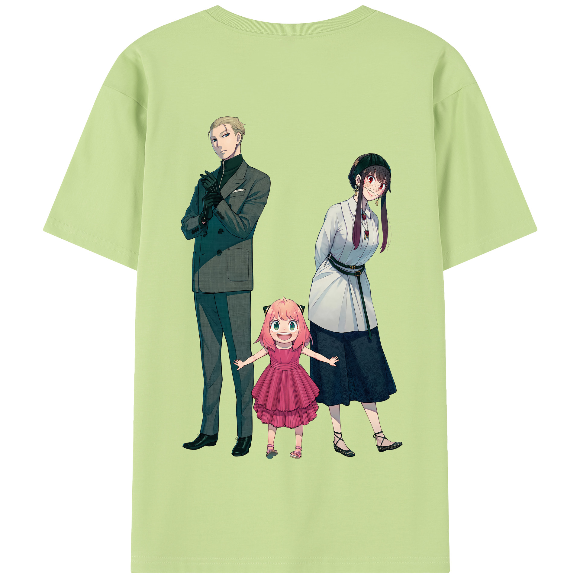 （画像用） SPY×FAMILY间谍家家酒 綿100％半袖Tシャツ（背面プリント）